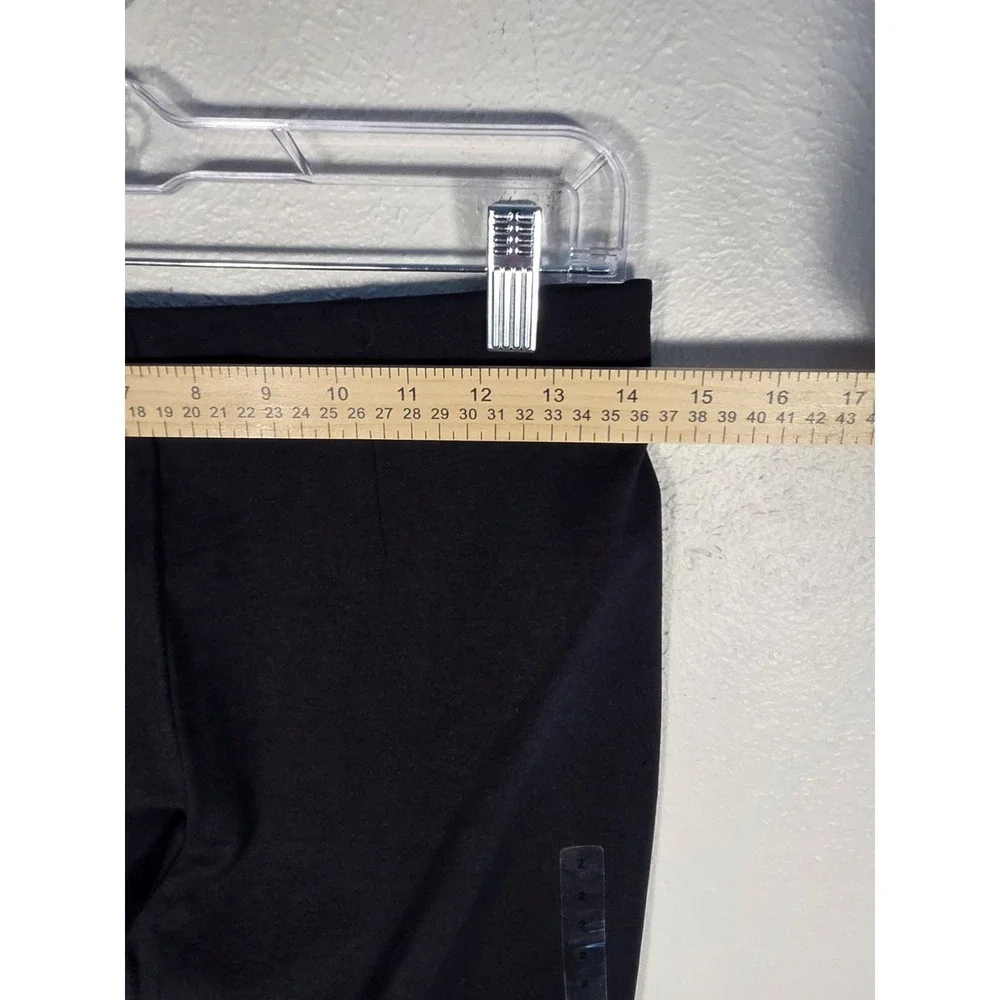 Polo Ralph Lauren Pants Black Pull On Faux Leather Front Stretch Women's Size 2
